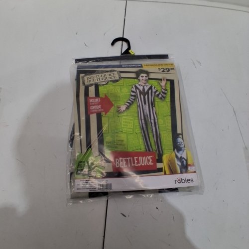 KIDS RUBIES BEETLEJUICE HALLOWEEN COSTUME - LARGE (10-12) - BLACK WHITE image 3