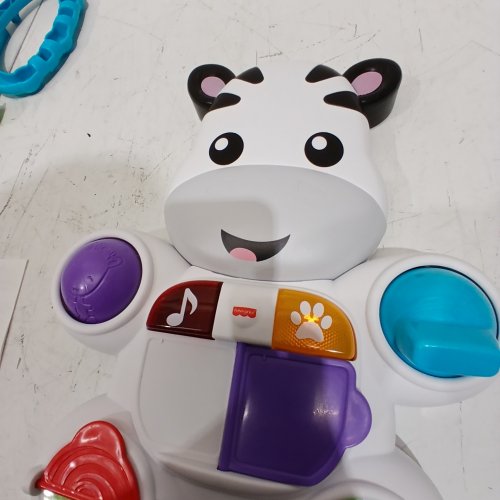 **ENGLISH** FISHER-PRICE LEARN WITH ME ZEBRA WALKER INTERACTIVE TOY - (MODEL: FPL37-9463) image 2