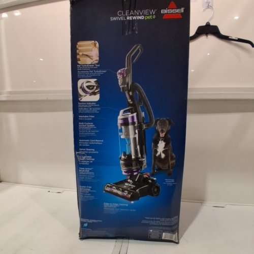 BISSELL CLEANVIEW SWIVEL UPRIGHT MULTI-CYCLONIC VACUUM - PURPLE (MODEL: 2258C) image 8
