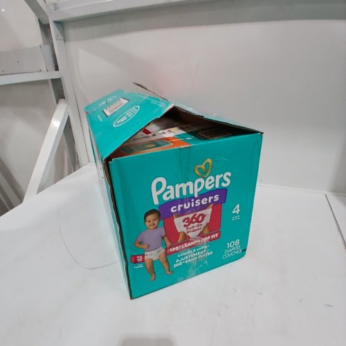 108PK PAMPERS CRUISERS 360 DEGREES 100% LEAKPROOF FIT DIAPERS - SIZE 4 (23LB - 37LB) image 3