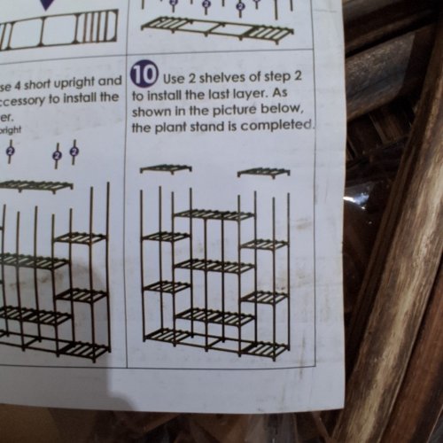 11-SHELF INDOOR/OUTDOOR PLANT STAND SHELF - APPROX. 60" TALL - BROWN - (MODEL: TC-PS-K4L14) image 4