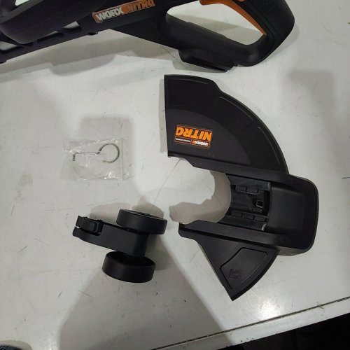WORX NITRO "TOOL ONLY" 20V CORDLESS STRING TRIMMER WITH BRUSHLESS MOTOR, LIGHTWEIGHT WEED TRIMMER WITH PUSH BUTTON FEED - 13" CUT - BLACK/ORANGE (MODEL: WG173) image 3