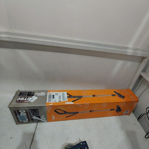 WORX NITRO "TOOL ONLY" 20V CORDLESS STRING TRIMMER WITH BRUSHLESS MOTOR, LIGHTWEIGHT WEED TRIMMER WITH PUSH BUTTON FEED - 13" CUT - BLACK/ORANGE (MODEL: WG173) image 4