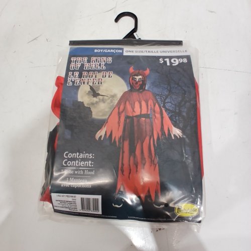 BOYS PARTYHOLIC THE KING OF HELL COSTUME - OSFM - RED/BLACK (STYLE: 13222) image 2