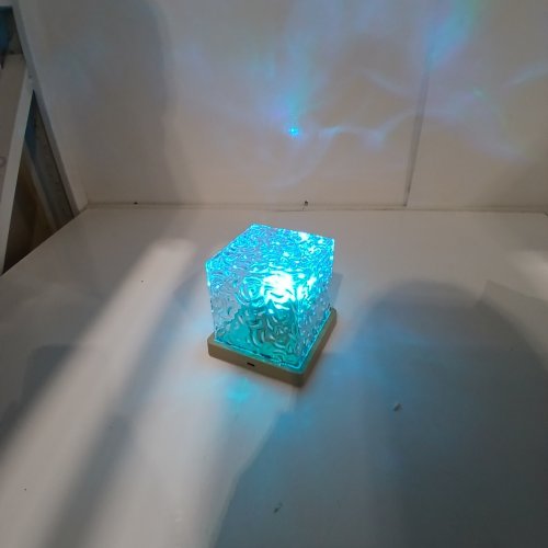 GROWALLETER RECHARGEABLE OCEAN WAVE PROJECTOR LIGHT WITH 16 COLOR OPTIONS - TAN/BIEGE image 2