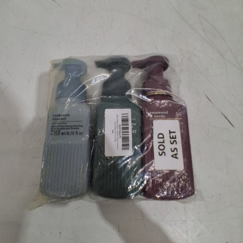 3 ASSORTED BATH & BODY WORKS GENTLE FOAMING HAND SOAP - CASHMERE BLANKET. CEDARWOOD FOREST & ROSEWOOD & SUEDE - 259 ML EACH image 3