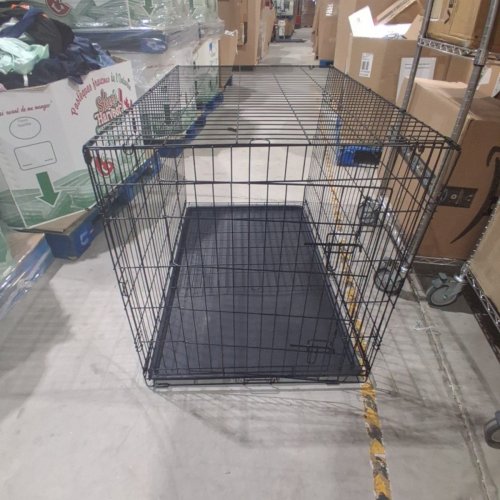 FEANDREA FOLDABLE DOG CRATE - 2XL (48" X 29"X31.4") - BLACK (MODEL: PPD014BH01) image 3