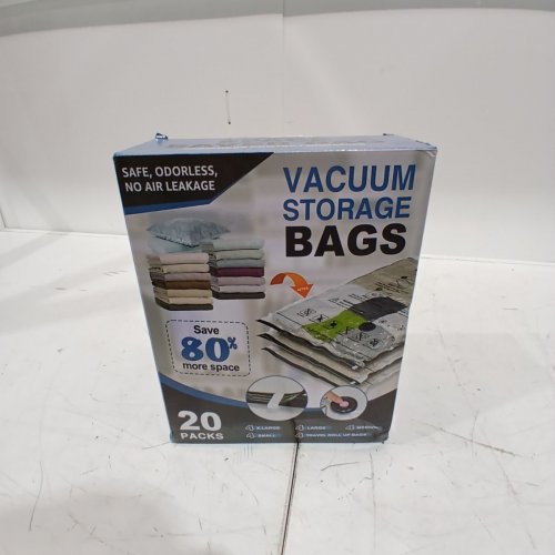 20PK COZY ESSENTIALS VACUUM STORAGE BAGS 4 JUMBO/4 LARGE/4 MEDIUM/4 SMALL/4 ROLL COMPRESSION STORAGE BAGS image 2