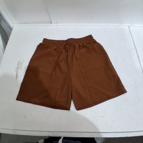 WOMANS BREATHABLE DRAWSTRING CARGO SHORTS - BROWN - LARGE image 2