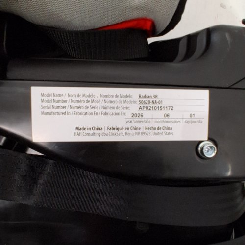 DIONO RADIAN 3R 3-IN-1 CONVERTIBLE REAR/FORWARD FACING CAR SEAT FOR UPTO 10 YEARS - 120LBS CAP - JET BLACK (MODEL: 50620-NA-01) image 2