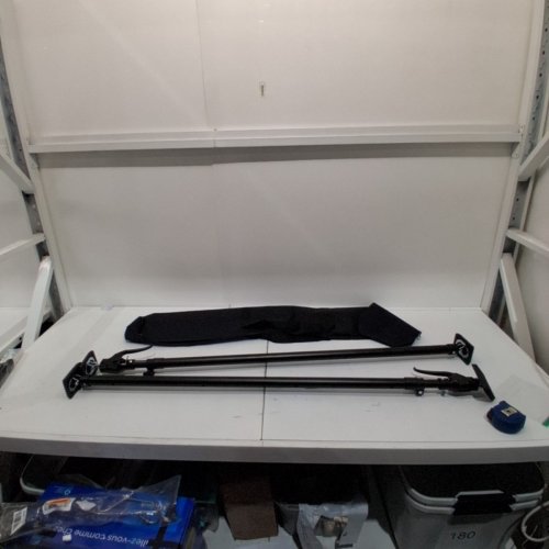 2PK OUTIMATE CABINET JACKS ADJUSTABLE SUPPORT POLE - 49.2" -114.2" - BLACK image 2