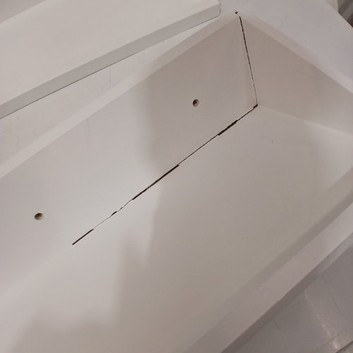 2PK SRIWATANA TRIANGLE FLOATING SHELVES - 24" X 8" X 4" - WHITE image 3