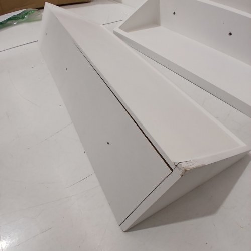 2PK SRIWATANA TRIANGLE FLOATING SHELVES - 24" X 8" X 4" - WHITE image 4