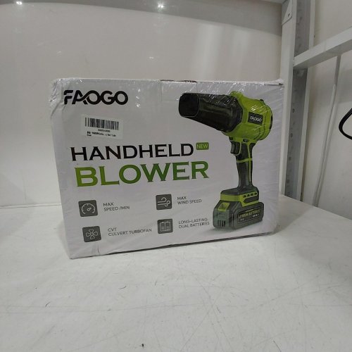 FAOGO HANDHELD CORDLESS LIGHTWEIGHT LEAF BLOWER - 990,000 RPM - GREEN image 2