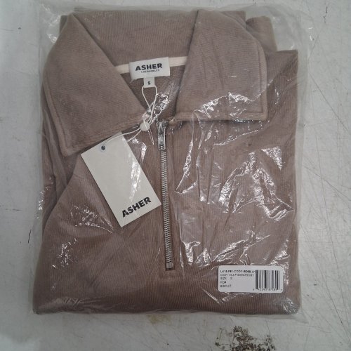 WOMEN'S ASHER CODY LUX SUPIMA 1/4 ZIP SWEATSHIRT - SMALL - BISCUIT (STYLE: L415-CODY-B068-A1) image 2