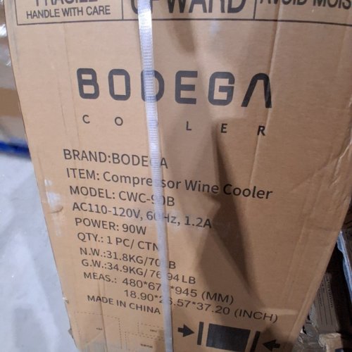 BODEGA DUAL ZONE WINE FRIDGE WITH DOUBLE-LAYER GLASS DOOR, UP TO 30 BOTTLES, 90L - SILVER (MODEL: CWC-90B) image 5