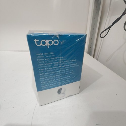 TP-LINK TAPO SMART PAN TILT HOME WIFI SECURITY CAMERA - 1080P MOTION DETECTION WORKS WITH ALEXA AND GOOGLE ASSISTANT - WHITE (MODEL: C200) image 3