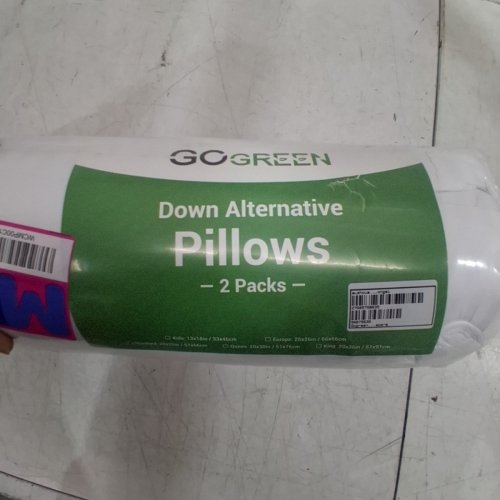 2PK GOGREEN DOWN ALTERNATIVE PILLOW - STANDARD - WHITE image 4