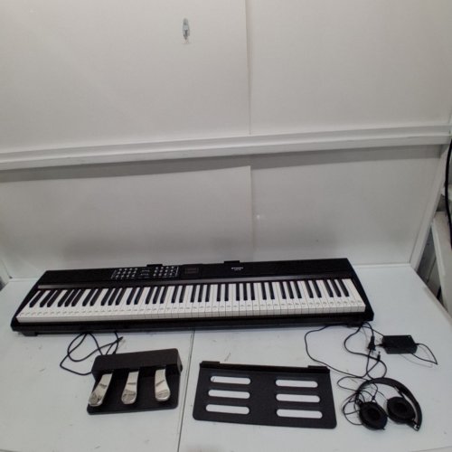 STRICH DIGITAL PIANO WITH 88 KEYS - HAMMER ACTION WEIGHTED KEYBOARD - FULL SIZED ELECTRIC PIANO WITH USB/MIDI/WIRELESS CONNECT - BLACK (MODEL: SDP-120) image 3