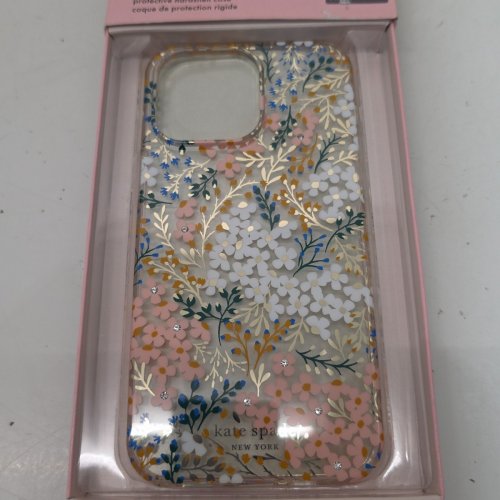 KATE SPADE PROTECTIVE CASE WITH MAGSAFE FOR IPHONE 14 PRO MAX - ROSE & GREEN FLORAL WITH GEMS image 2