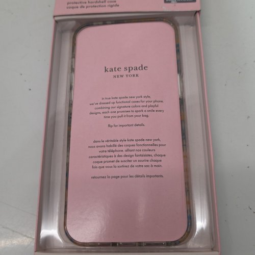 KATE SPADE PROTECTIVE CASE WITH MAGSAFE FOR IPHONE 14 PRO MAX - ROSE & GREEN FLORAL WITH GEMS image 3