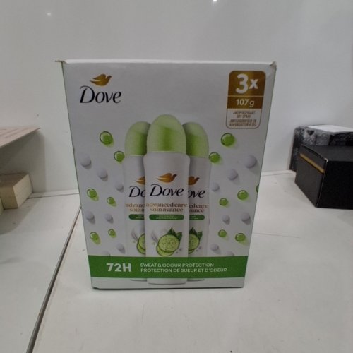 3PK DOVE ADVANCED CARE SPRAY DEODORANT - 107G EACH - COOL ESSENTIALS image 3