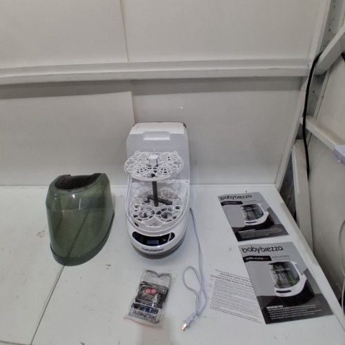 BABY BREZZA BOTTLE WASHER PRO ALL-IN-ONE STERILIZER & DRYER - HOLDS 4 BOTTLES - GREY/WHITE (MODEL: BRZ0103) image 5