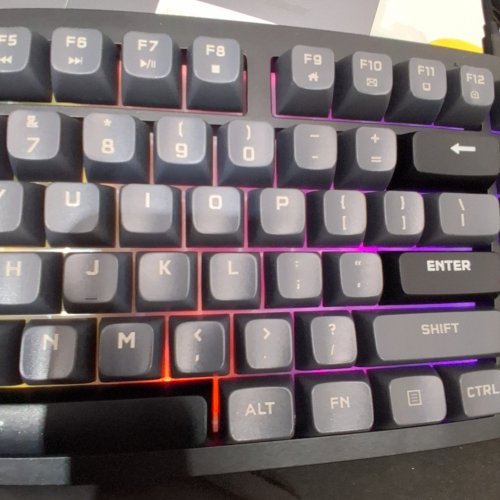 REDRAGON FULL SIZE CRUX MEMBRANE GAMING KEYBOARD - BLACK (MODEL: K518-RGB-GB) image 2