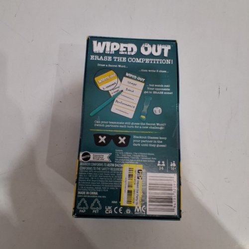 MATTEL WIPED OUT SECRET WORDS & SABOTAGE PARTY GAME (MODEL: JGR60) image 3