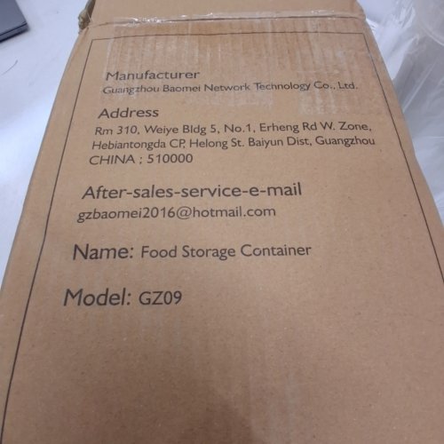 4PC AIR TIGHT FOOD STORAGE CONTAINERS WITH LABELS - 6.5 L - CLEAR (MODEL: GZ09) image 4