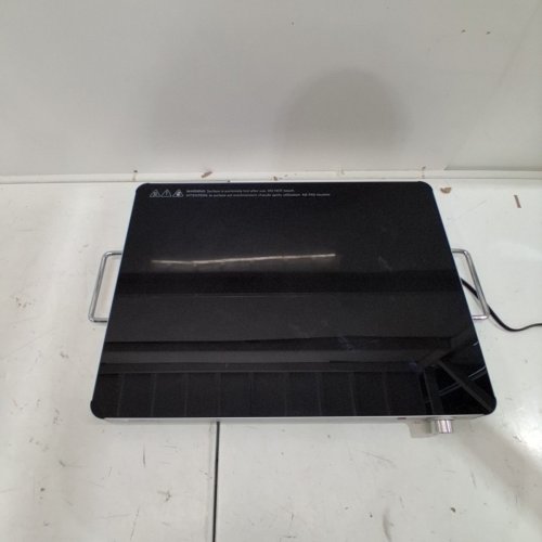 SALTON HOTRAY XL WARMING TRAY WITH TEMPERED GLASS - 400W 21" X 16" - BLACK - (MODEL: 2123123 / WT2148) image 4