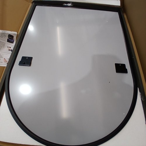 ARCHED WALL MOUNTED MIRROR - 30" X 40" - BLACK (MODEL: 3040-BK) image 3
