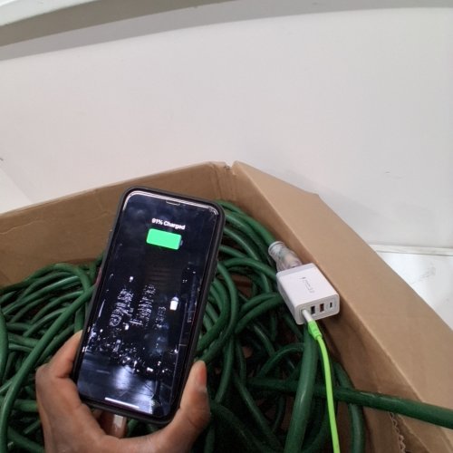 WATERPROOF OUTDOOR/INDOOR EXTRA HEAVY DUTY EXTENSION CORD - 200ft 1000W- 125V- GREEN image 3