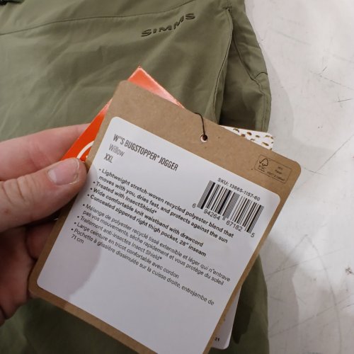 WOMEN'S SIMMS BUGSTOPPER JOGGER - XXL - WILLOW image 2