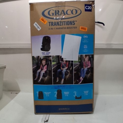 GRACO TRANZITIONS 3-IN-1 HARNESS BOOSTER SEAT - 22-100LBS - PROOF BLACK (MODEL: 2035724) image 7