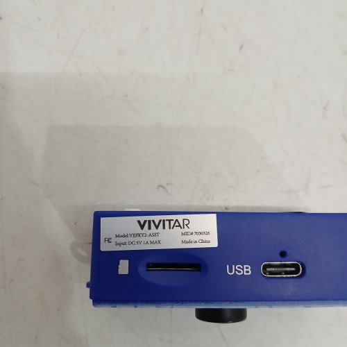 VIVITAR MINI KEYCHAIN DIGITAL CAMERA - BLUE (MODEL: VFKY2-ASST) image 3