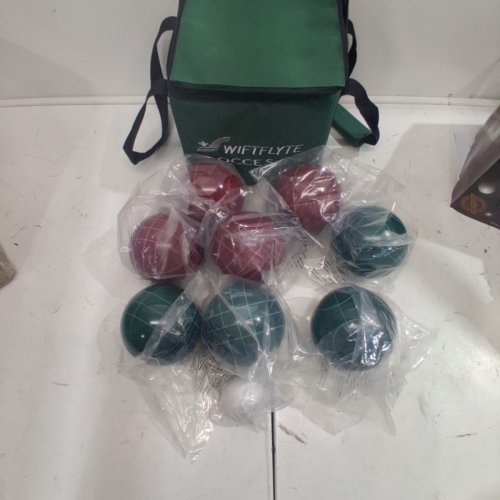 10PC B.Y BOCCE BALL YARD GAME SET - RED/GREEN (MODEL:65624) image 3