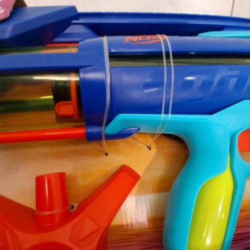 NERF SUPER SOAKER POWER DRENCH XL WATER BLASTER WITH EASY FILL STATION HOSE ATTACHMENT - BLUE/GREEN/ORANGE (MODEL: ‎G1117) image 3