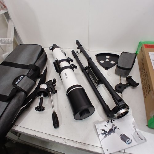 NACATIN TELESCOPE - 90MM APERTURE 800MM FOCAL LENGTH REFRACTOR TELESCOPE, 3X BARLOW LENS, 32X-240X MAGNIFICATION FOR BEGINNERS AND HOBBYISTS - WHITE (MODEL: 80090) image 2