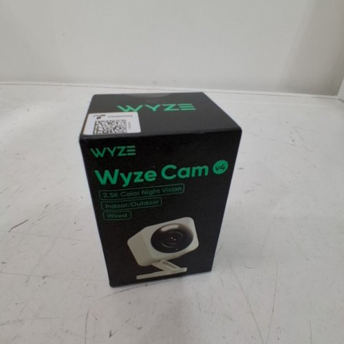 WYZE CAM V4 SMART HOME SECURITY CAMERA FOR INDOOR/OUTDOOR USE - 512GB CAP STORAGE - WHITE - (MODEL: WYZEC4) image 2