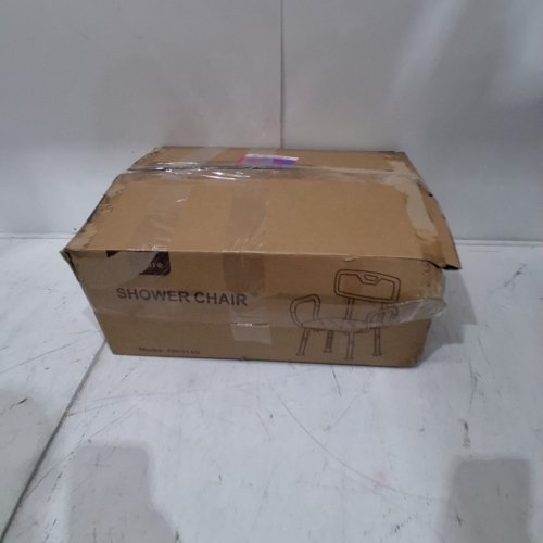 MAXKARE 6 LEVELS ADJUSTABLE SHOWER STOOL CHAIR WITH BACK AND PADDED ARMRESTS - 300LBS CAP - (MODEL: DR3149) image 4