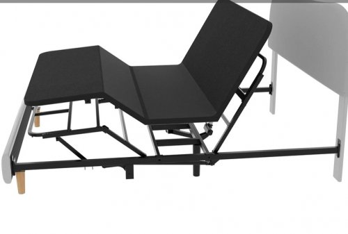 FLEXISPOT ALL-IN-ONE ADJUSTABLE BED BASE ONLY WITH LINEN COVER - QUEEN - BLACK image 2