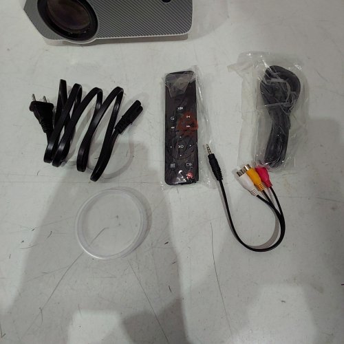 BOMAKER LED PROJECTOR - WIRELESS HOME THEATER - 1080P - WHITE/GREY (MODEL: GC355) image 4