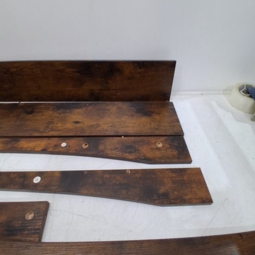 YATINEY NARROW CONSOLE TABLE - 39.4" X 29.5" 6" - DARK RUSTIC BROWN (MODEL: CT19RR) image 4