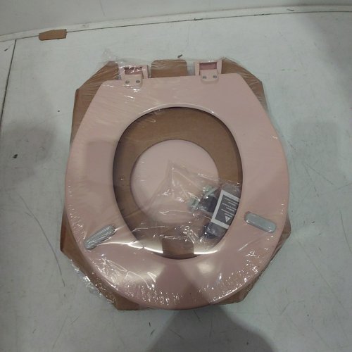 BEMIS SLOW-CLOSE CHURCH/ROUND PLASTIC TOILET SEAT - VENETIAN PINK - (MODEL: 500EC 063) image 3
