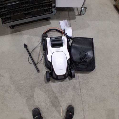 LITHELI CORDLESS BRUSHLESS LAWN MOWER - 20V -13" - WHITE/BLACK (MODEL: U20LM00-0A120) image 3