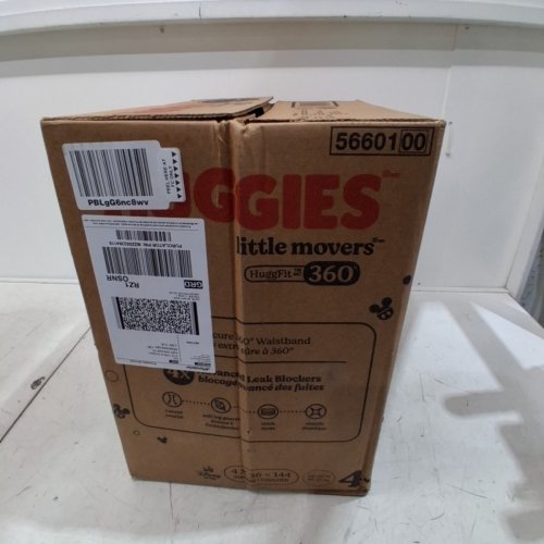 144PK HUGGIES LITTLE MOVERS DIAPERS - SIZE 4 - WHITE image 3