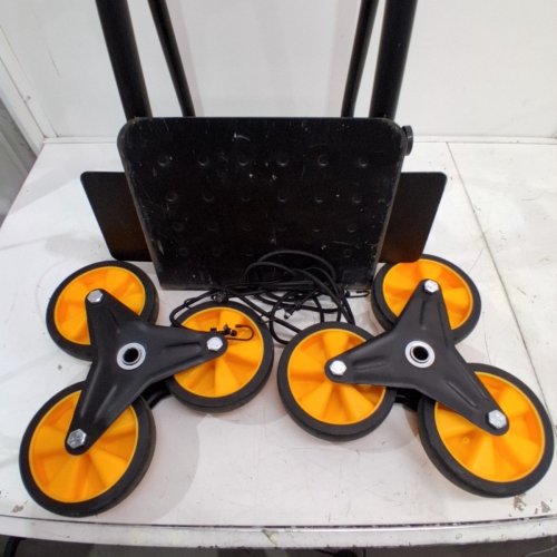 STAIR CLIMBING HARD TRUCK TROLLEY WITH TELESCOPIC HANDLE - 440LB MAX - BLACK/ORANGE (MODEL: JL-LLC) image 3