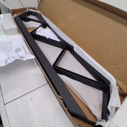 2PK DIYHD 5-STEP STEEL STAIR RISER - FOR DECK HEIGHT 43" - BLACK image 3