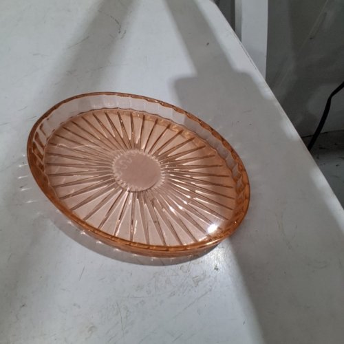 THRESHOLD GLASS TRAY - 1.1" X 7.95" X 5.71" - BLUSH PINK (MODEL: 064 05 9597) image 3